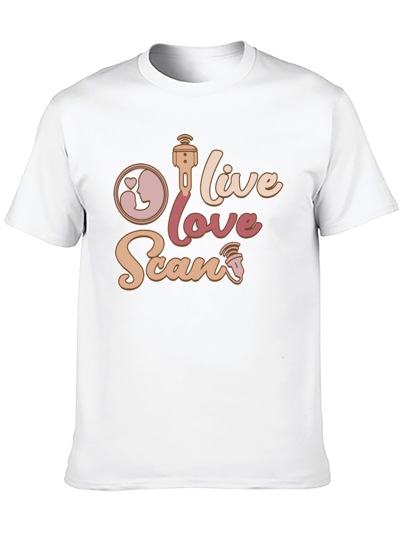 Live Love Scan T-Shirt Ultrasound Tech Gift