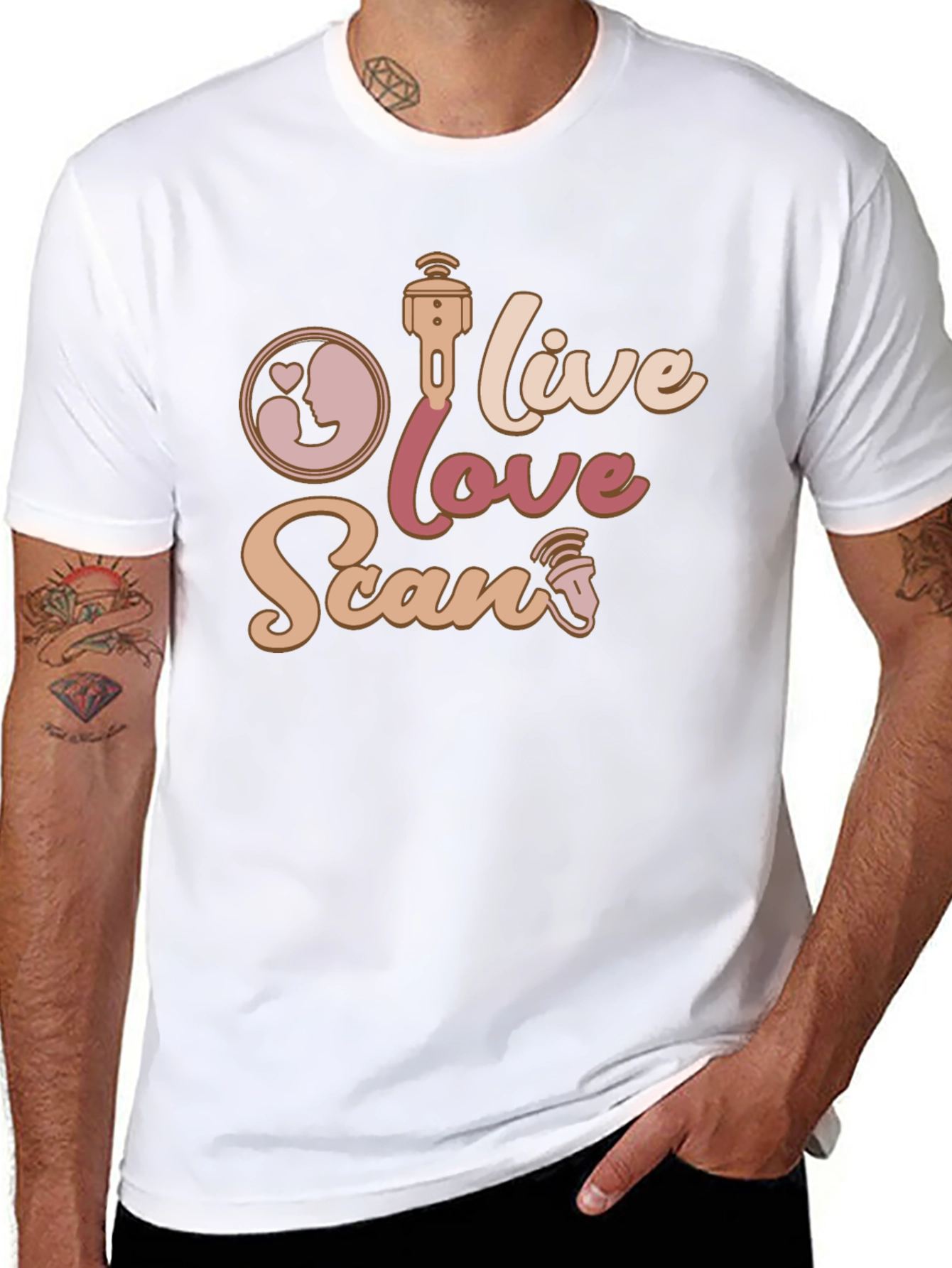 Live Love Scan T-Shirt Ultrasound Tech Gift