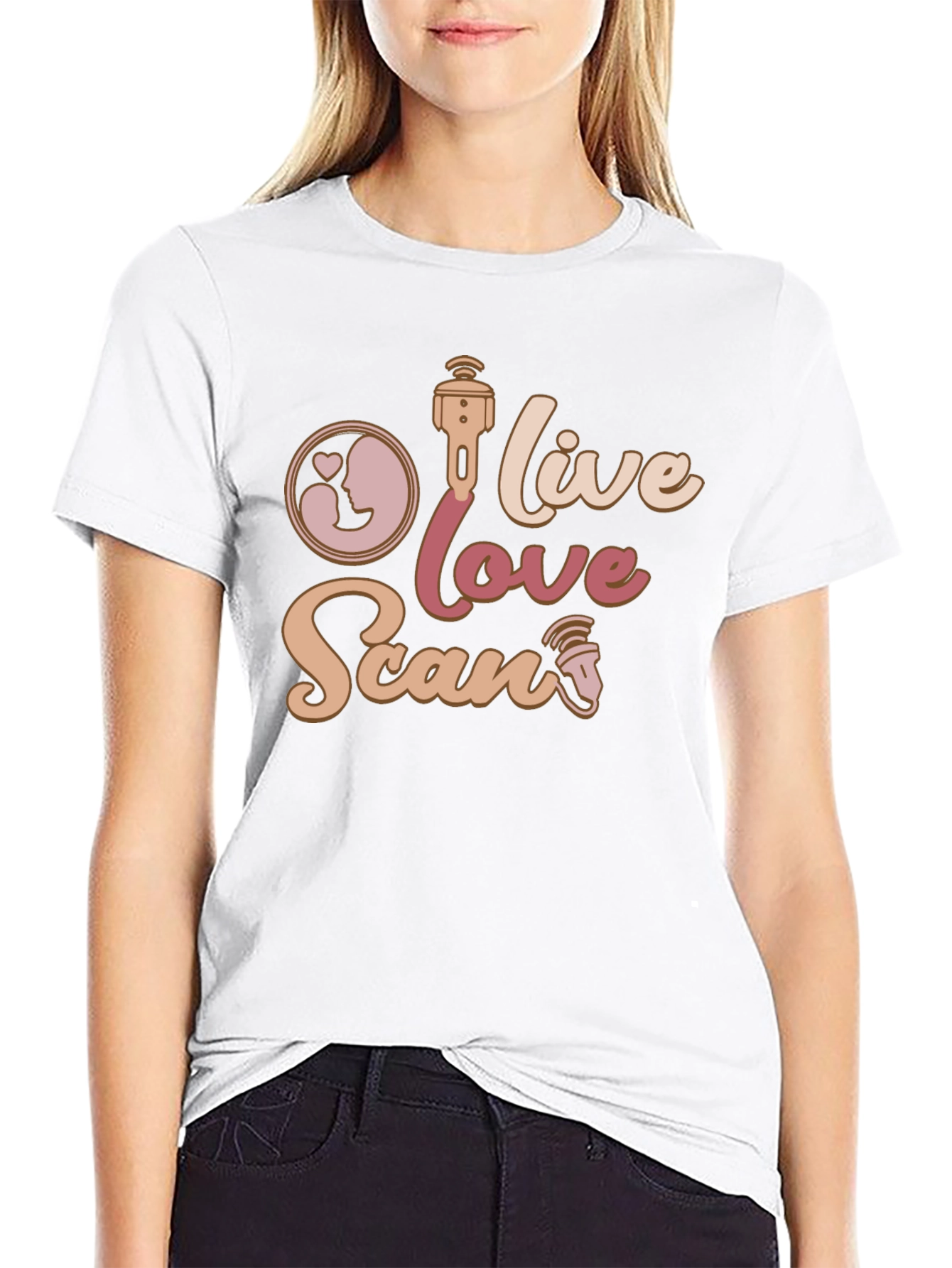 Live Love Scan T-Shirt Ultrasound Tech Gift