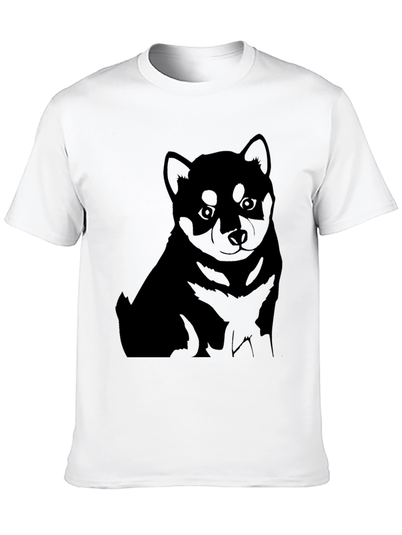Black Shiba Inu Puppy Graphic Tee