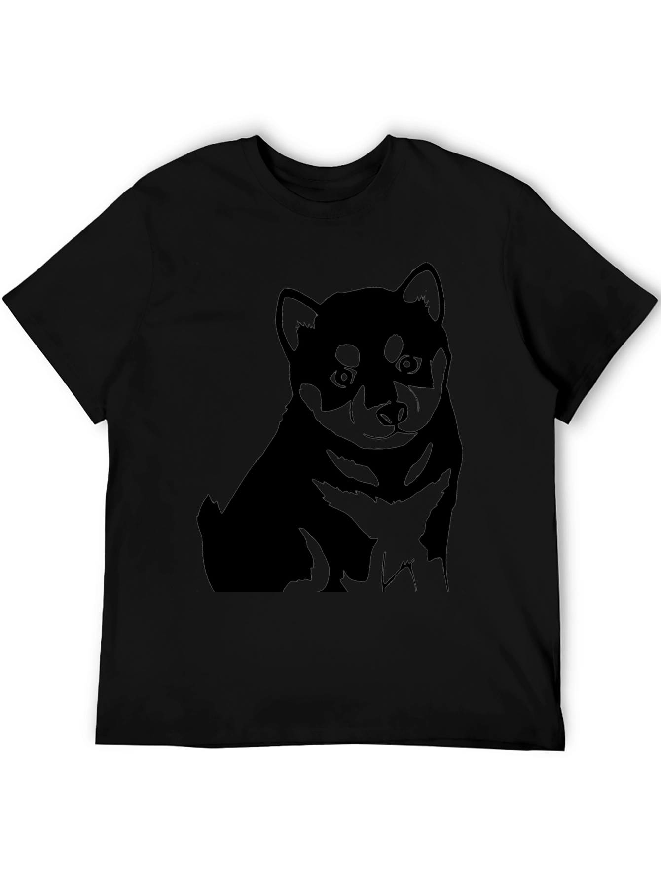 Black Shiba Inu Puppy Graphic Tee