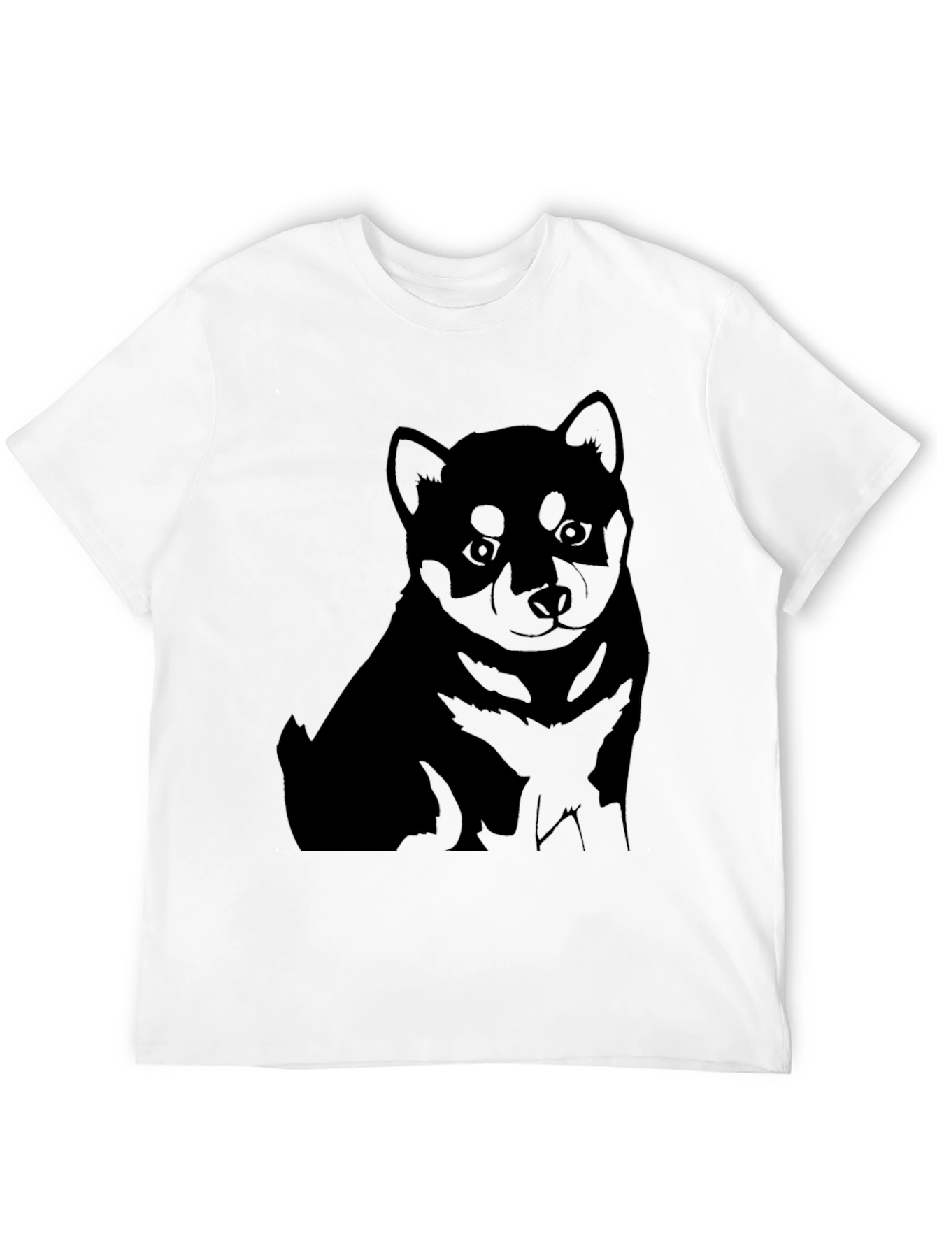 Black Shiba Inu Puppy Graphic Tee