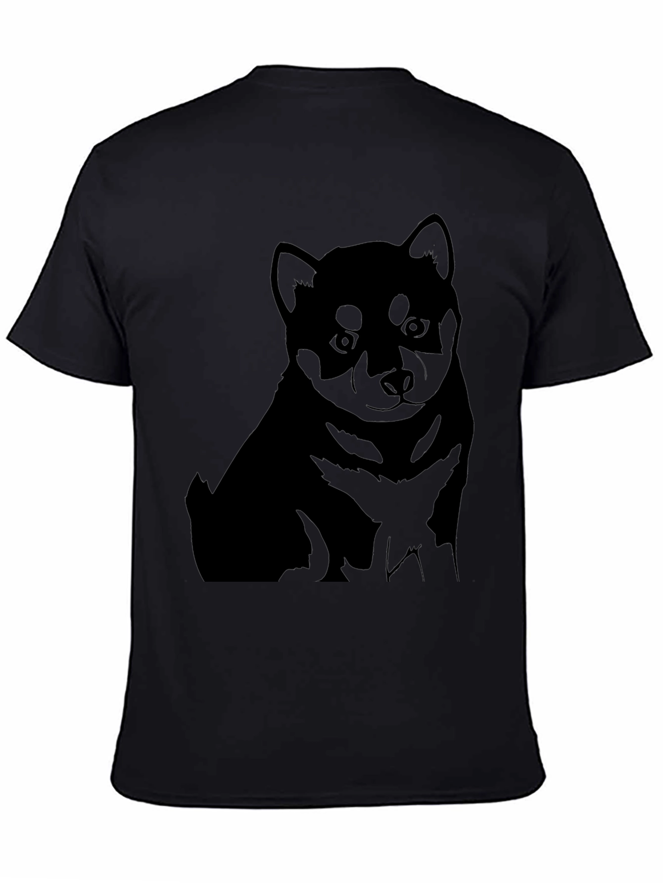 Black Shiba Inu Puppy Graphic Tee