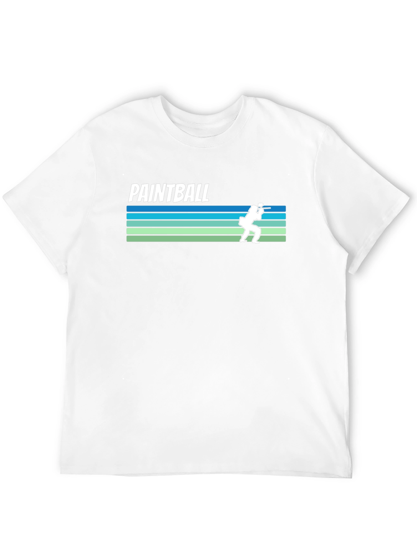 Paintball Retro Style Black T-Shirt