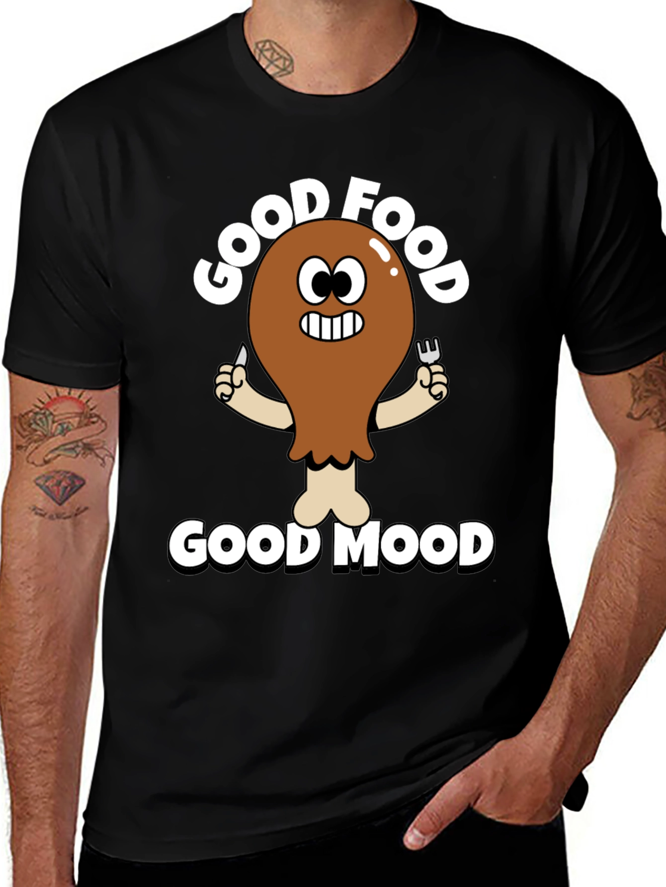 Good Food Good Mood Funny T-Shirt
