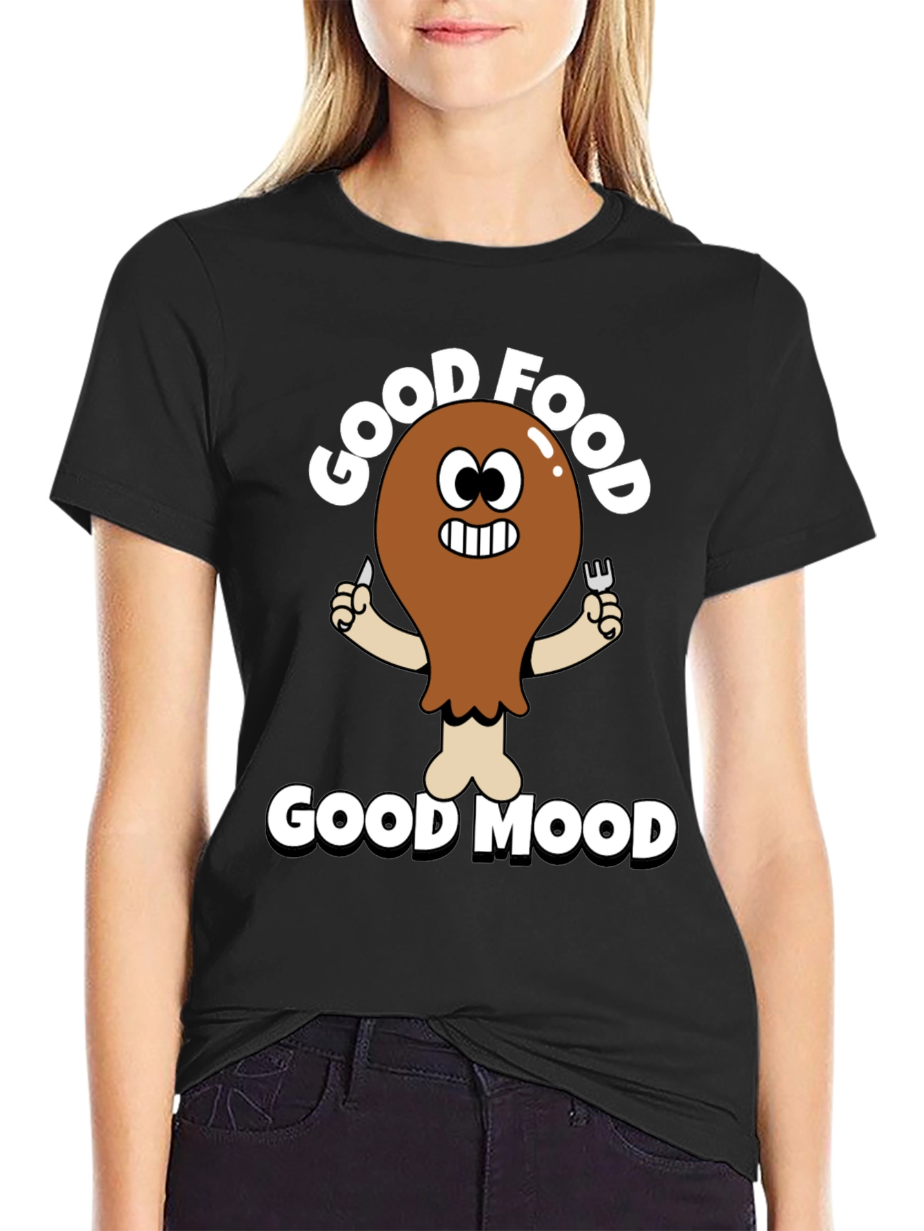 Good Food Good Mood Funny T-Shirt