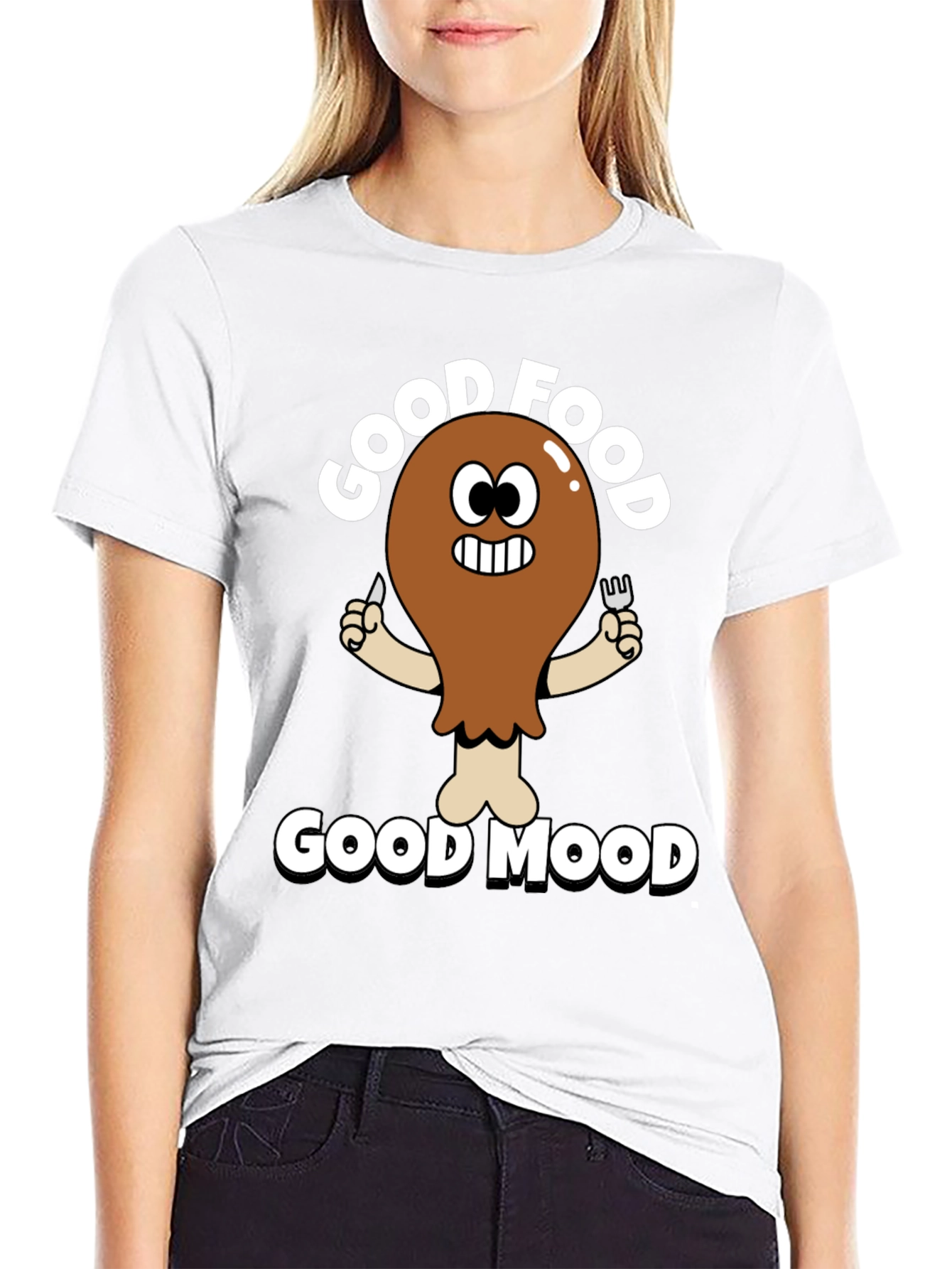 Good Food Good Mood Funny T-Shirt