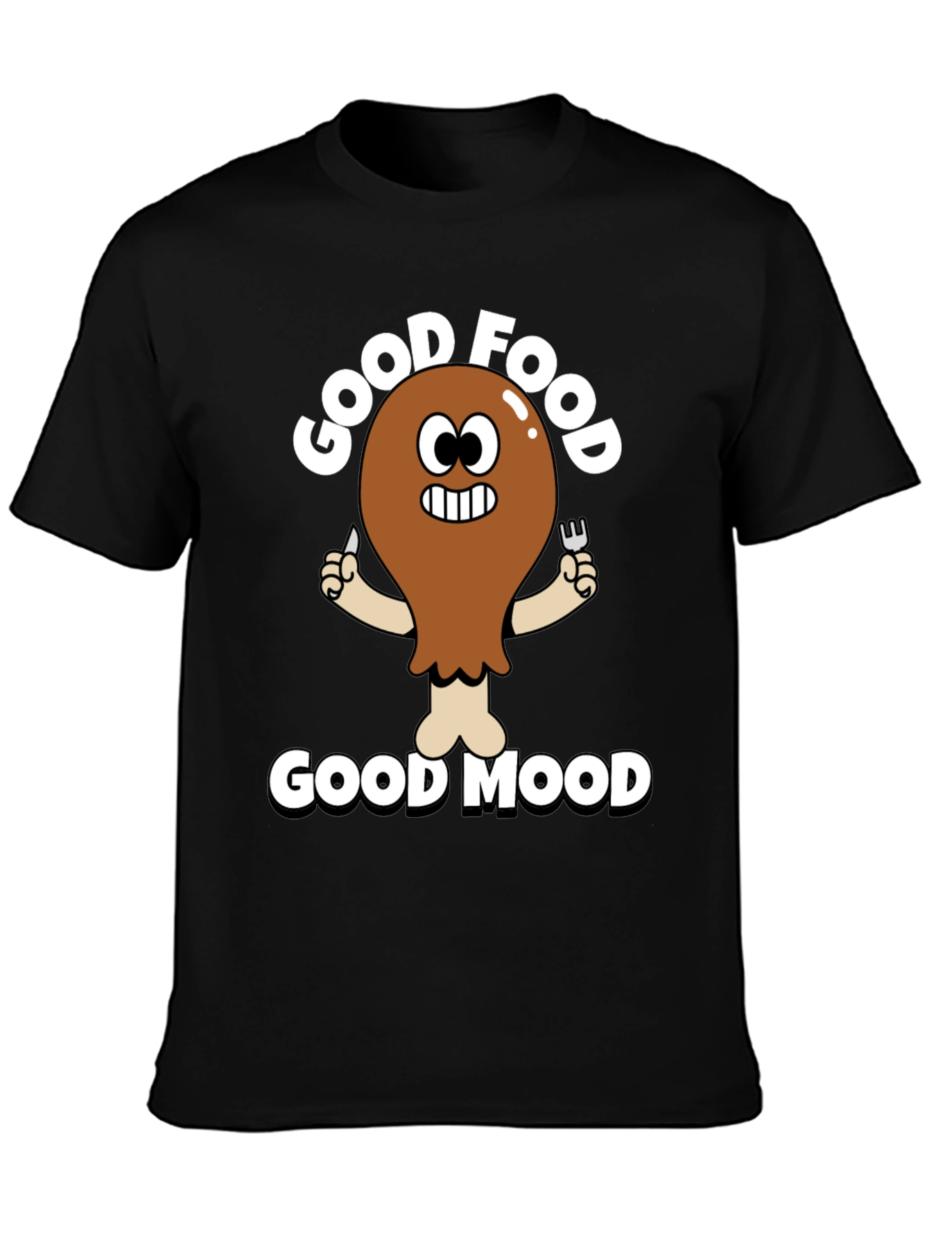 Good Food Good Mood Funny T-Shirt