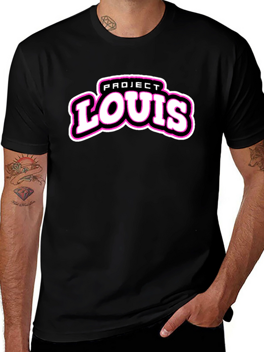 Project Louis Black T-Shirt | Cool Graphic Tee