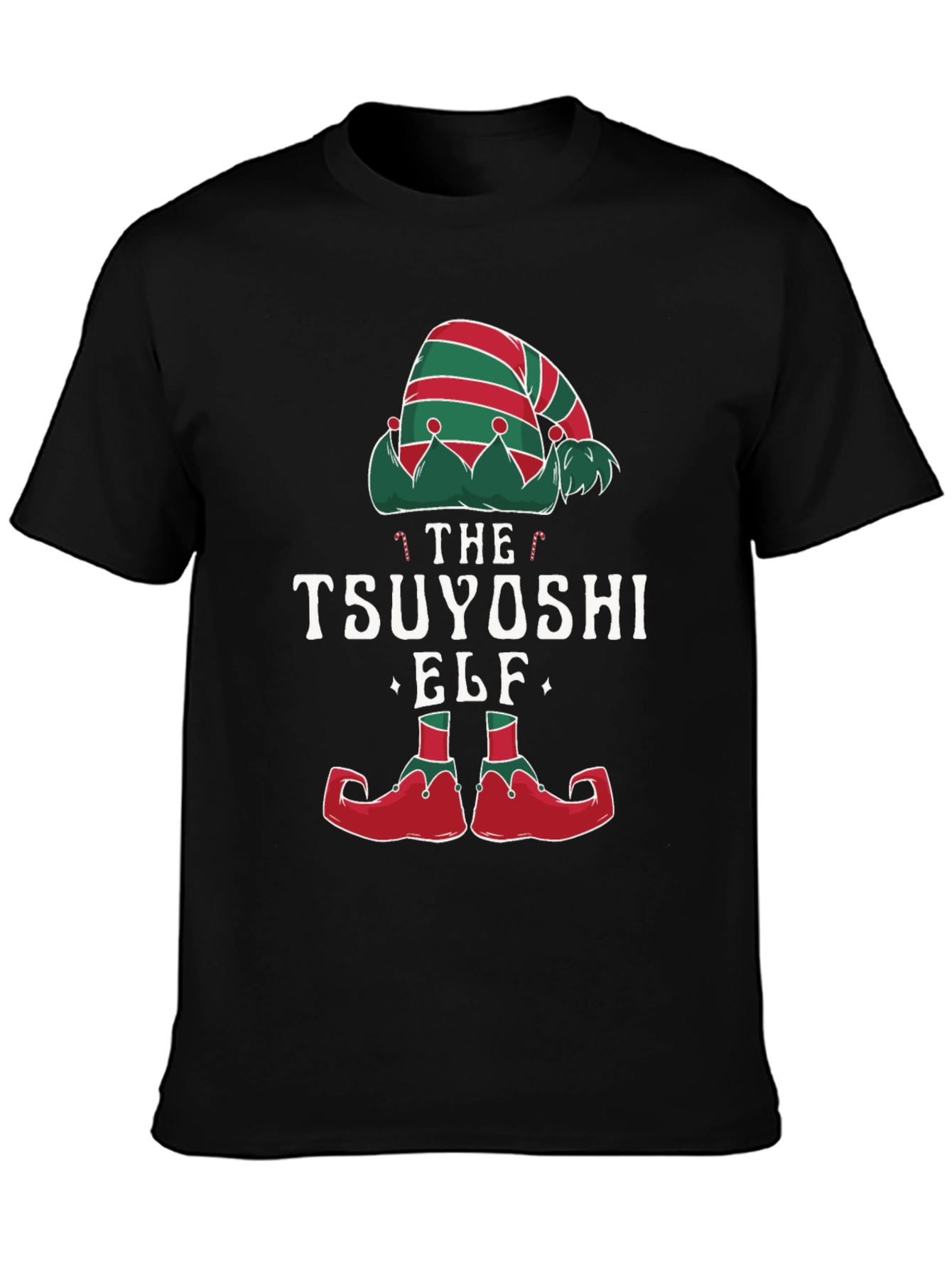 Tsuyoshi The Elf Graphic T-Shirt - Christmas Holiday Tee