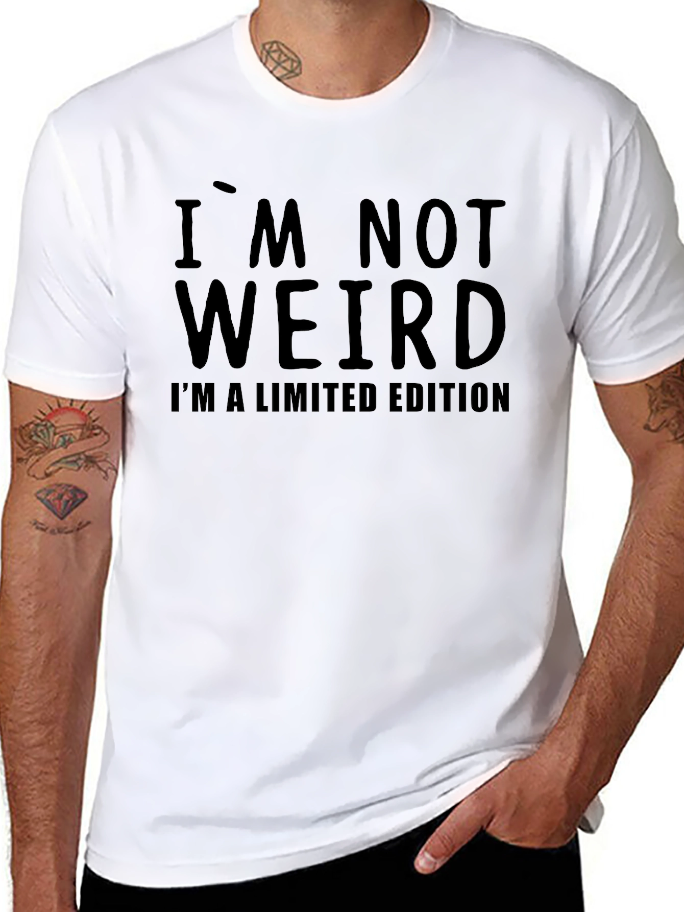 Im Not Weird Im Limited Edition Black T-Shirt