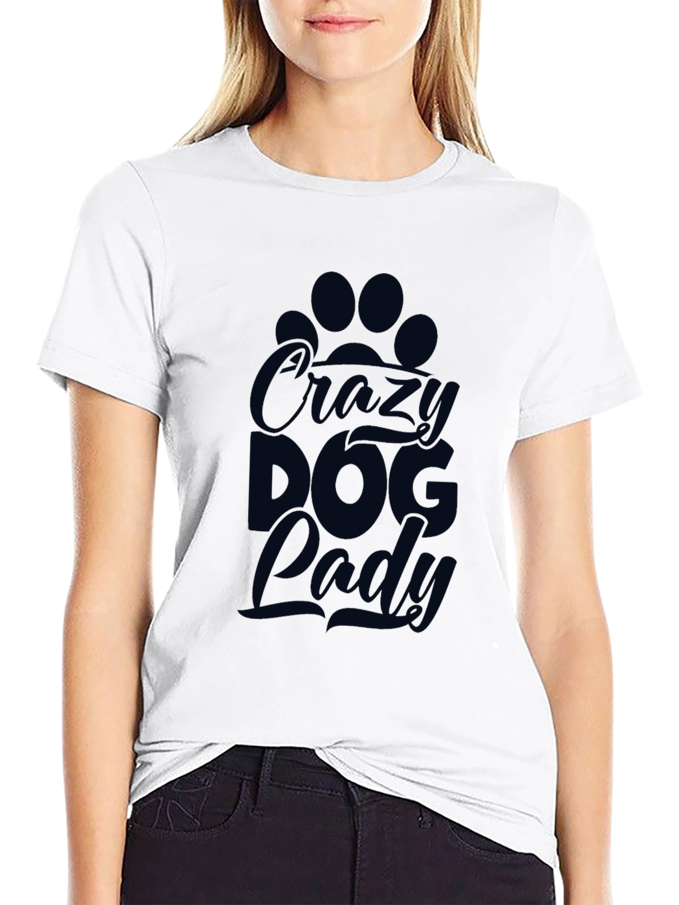 Crazy Dog Lady T-Shirt - Womens Graphic Tee