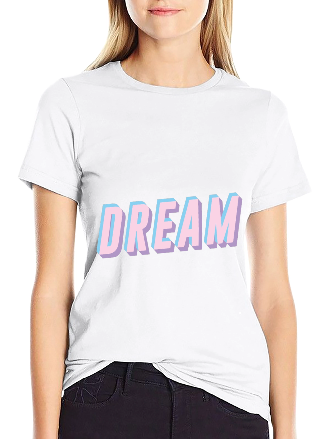 Dream Graphic Tee - Casual Comfort Black T-Shirt