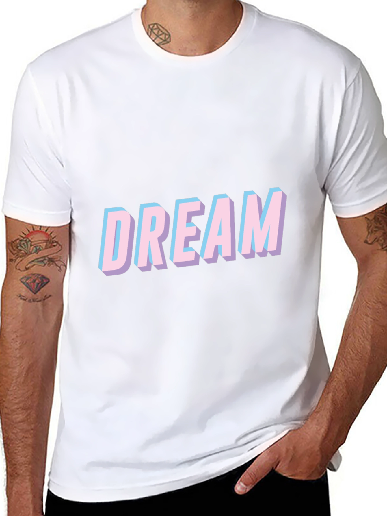 Dream Graphic Tee - Casual Comfort Black T-Shirt