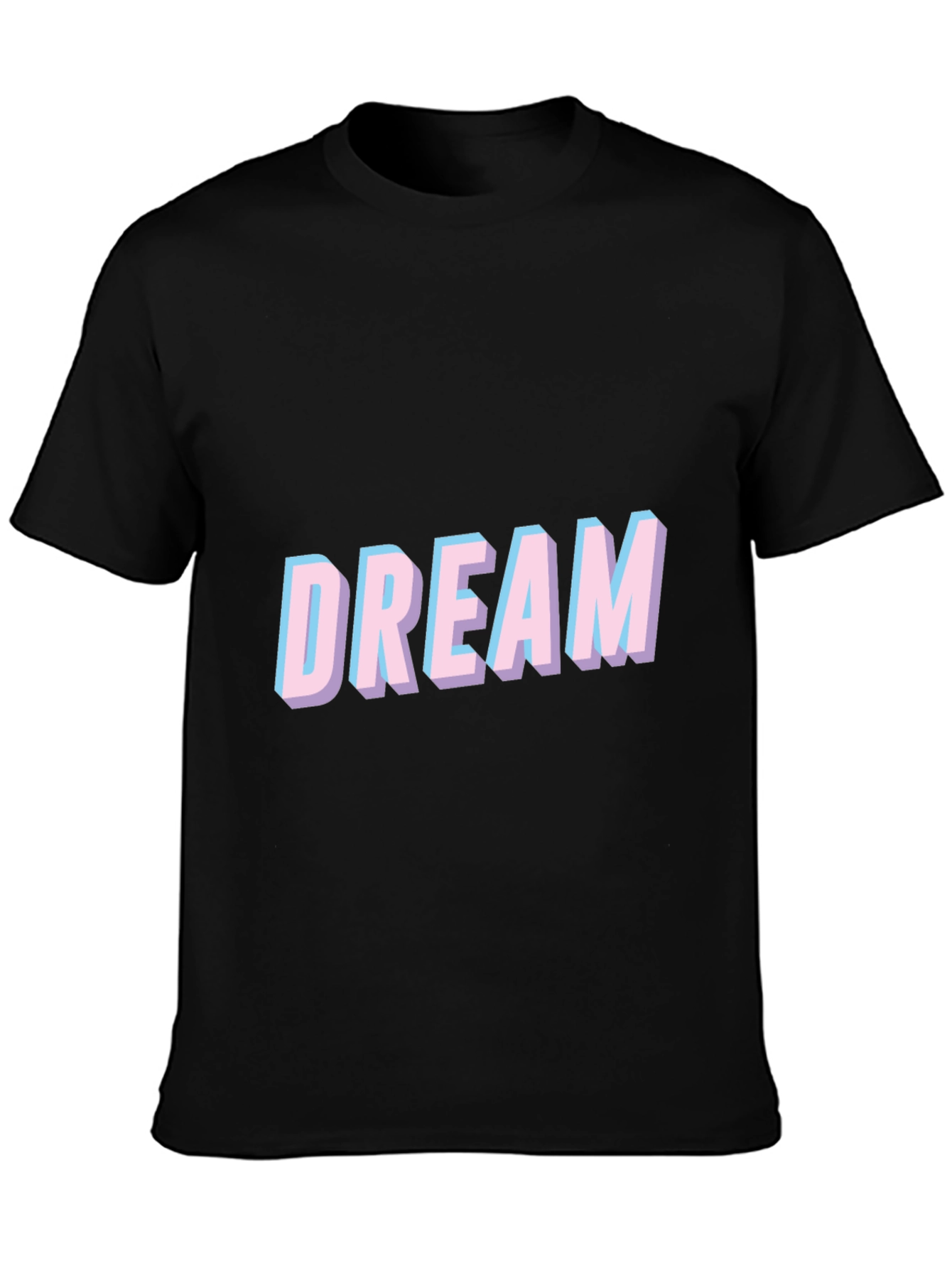 Dream Graphic Tee - Casual Comfort Black T-Shirt