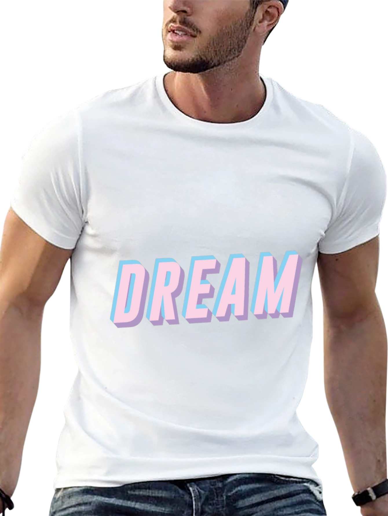 Dream Graphic Tee - Casual Comfort Black T-Shirt