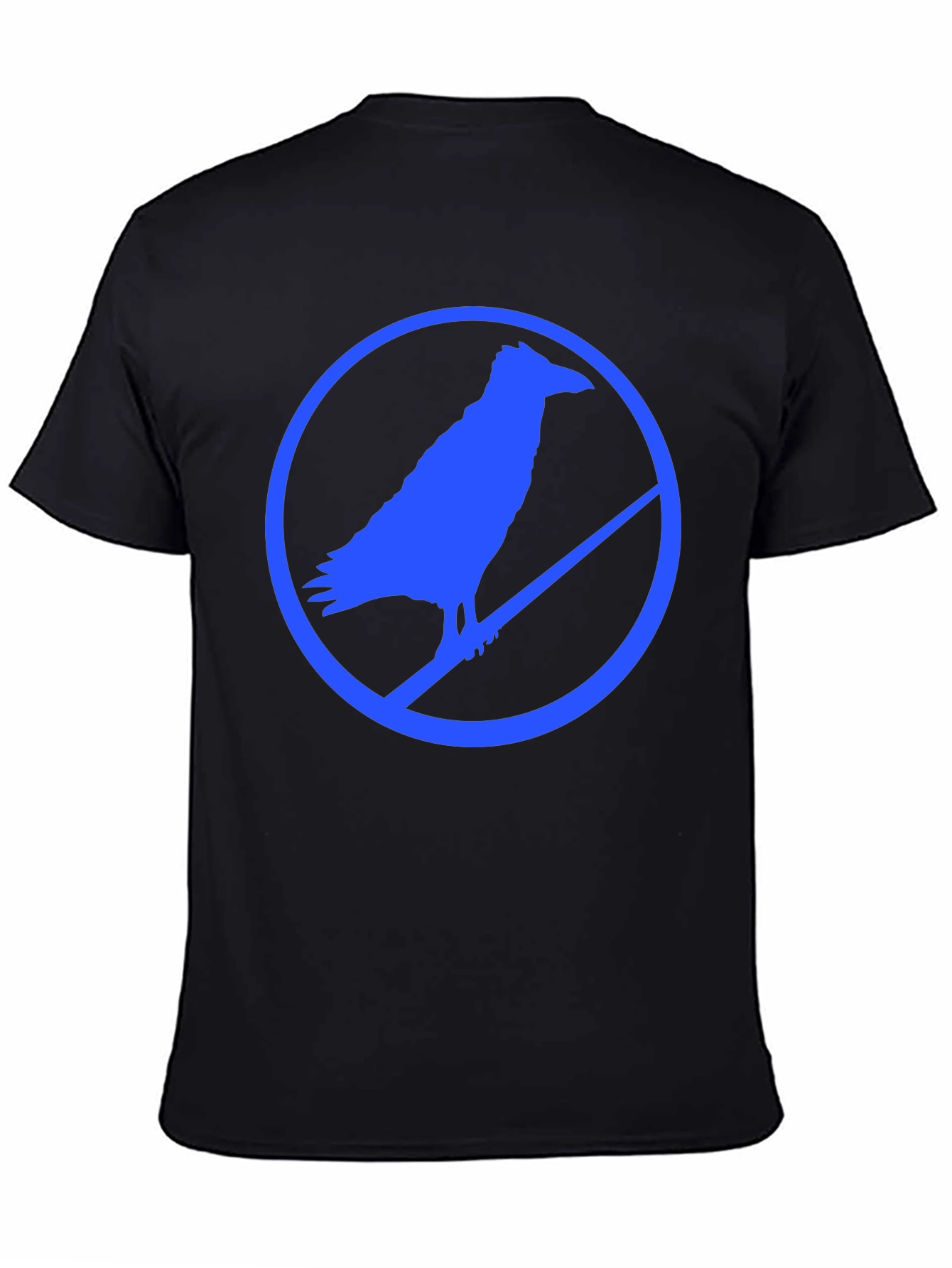 Raven Silhouette Graphic Tee - Mens Black T-Shirt