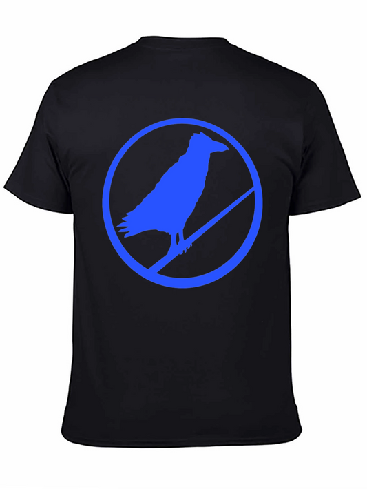 Raven Silhouette Graphic Tee - Mens Black T-Shirt