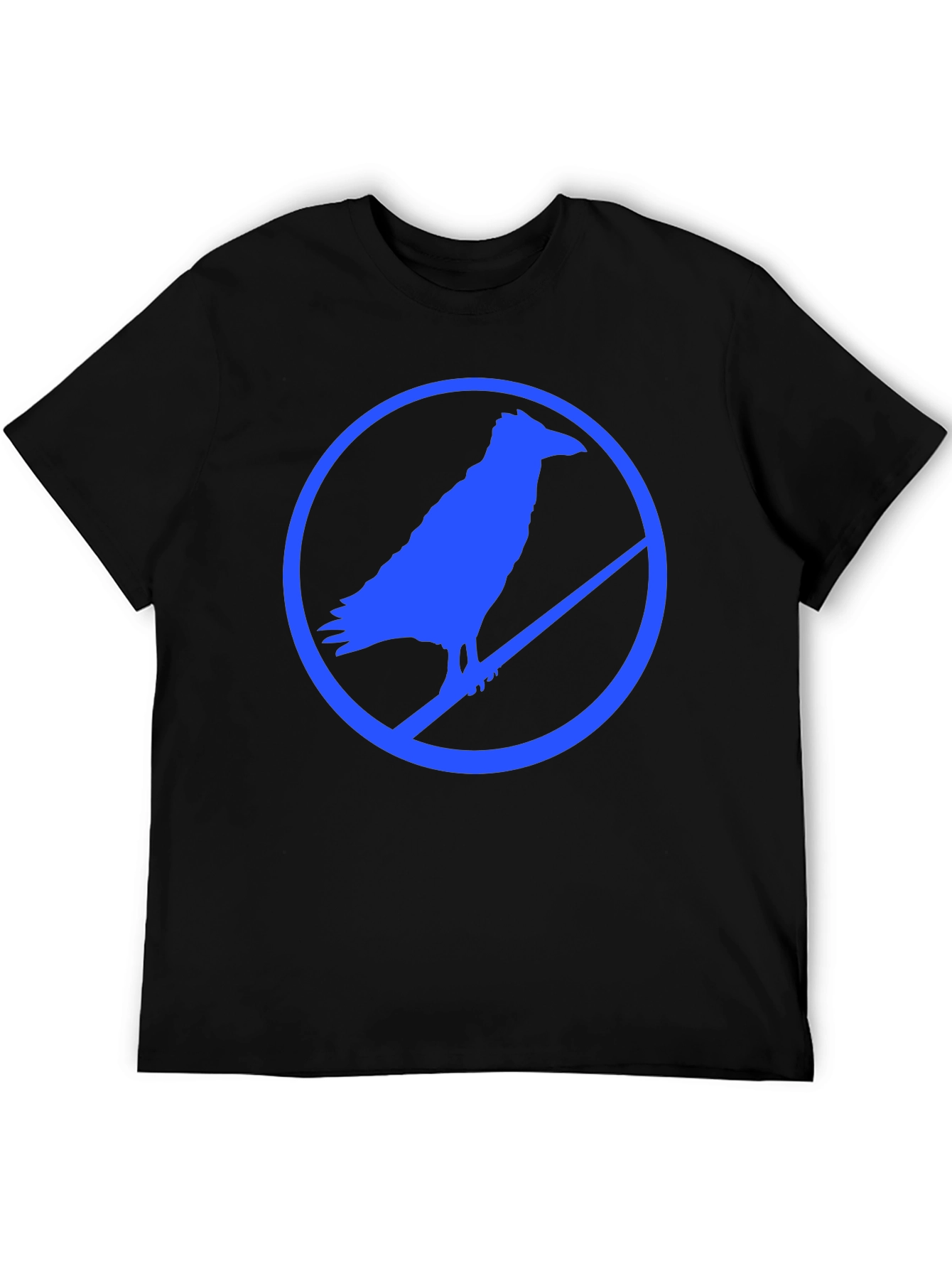 Raven Silhouette Graphic Tee - Mens Black T-Shirt
