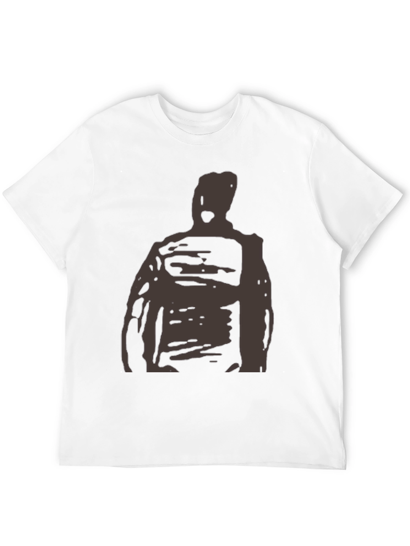 Abstract Figure Graphic T-Shirt - Black