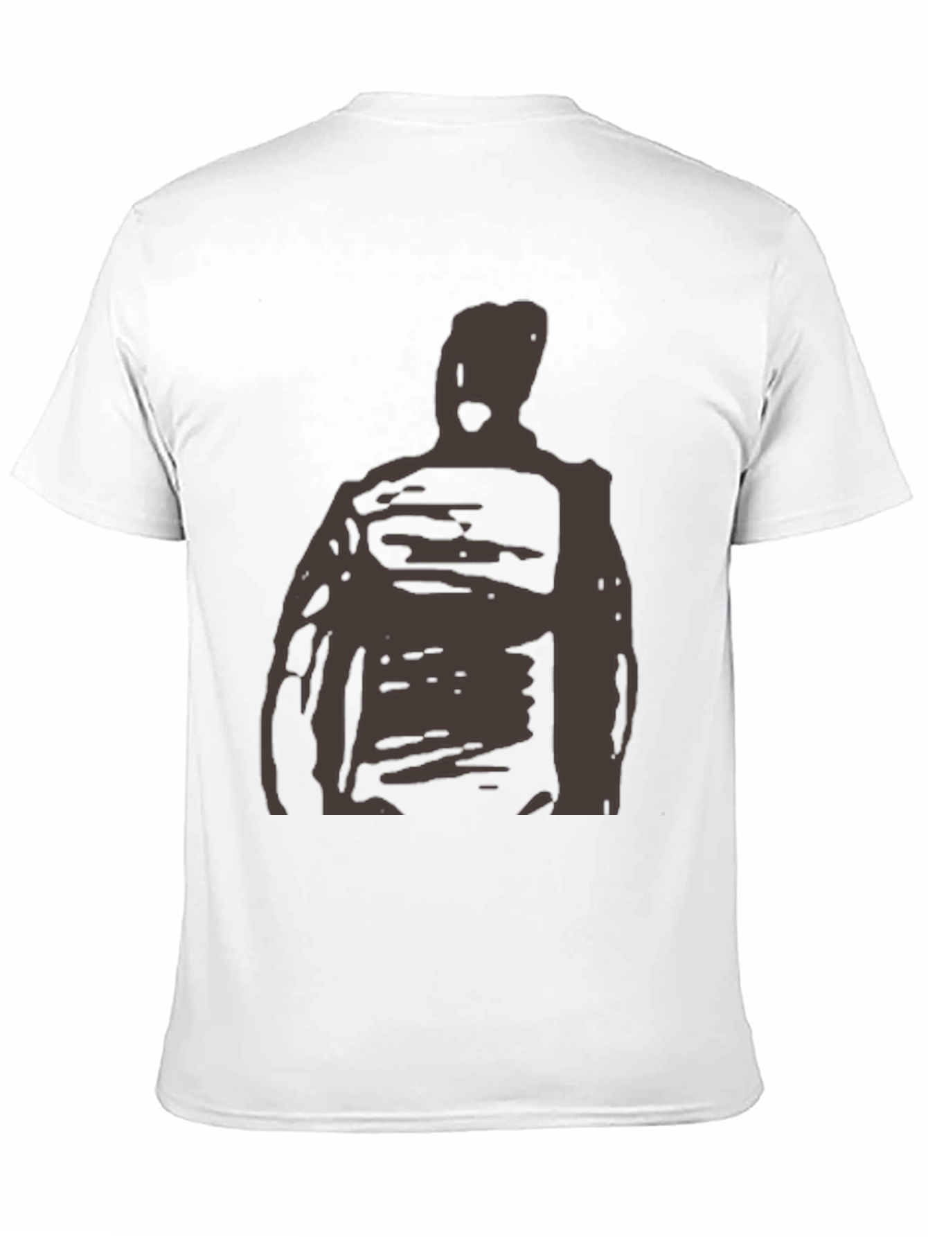 Abstract Figure Graphic T-Shirt - Black