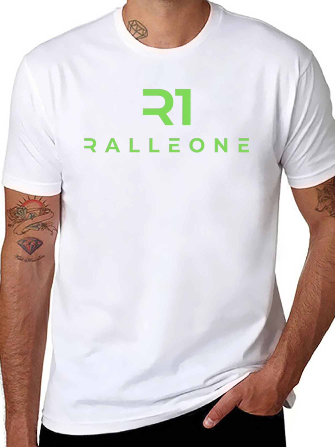 Ralleone R1 Graphic Tee - Black Casual Wear