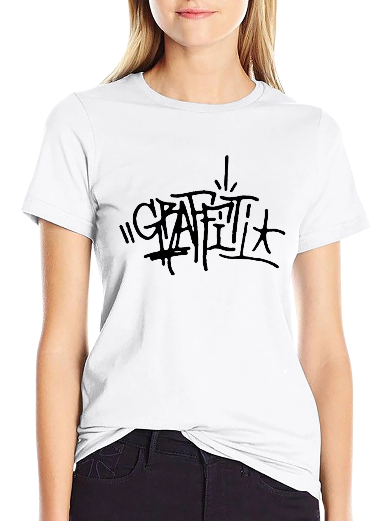 Black Graphic Tee - Grateful