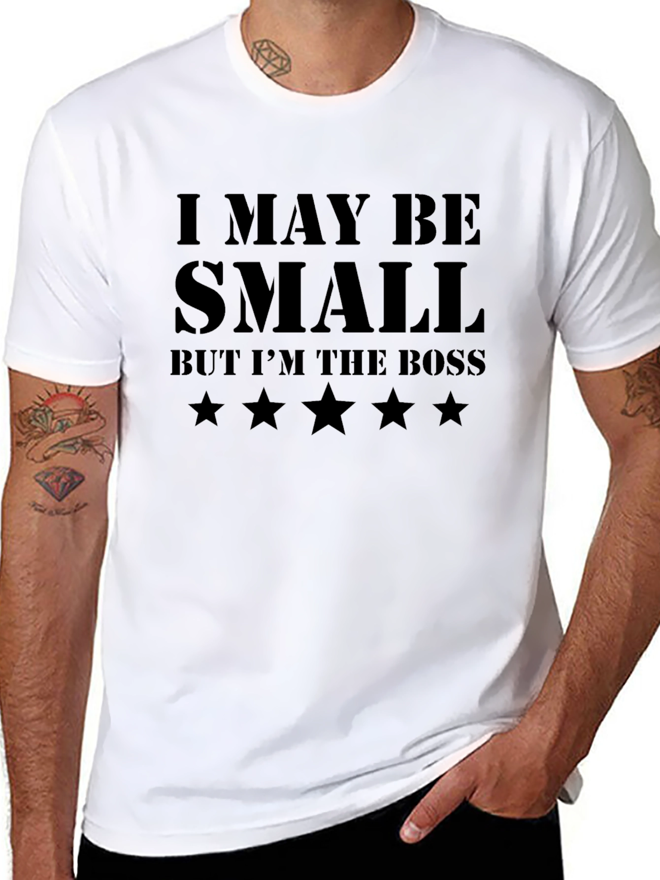 Funny I May Be Small Graphic Novelty T-Shirt