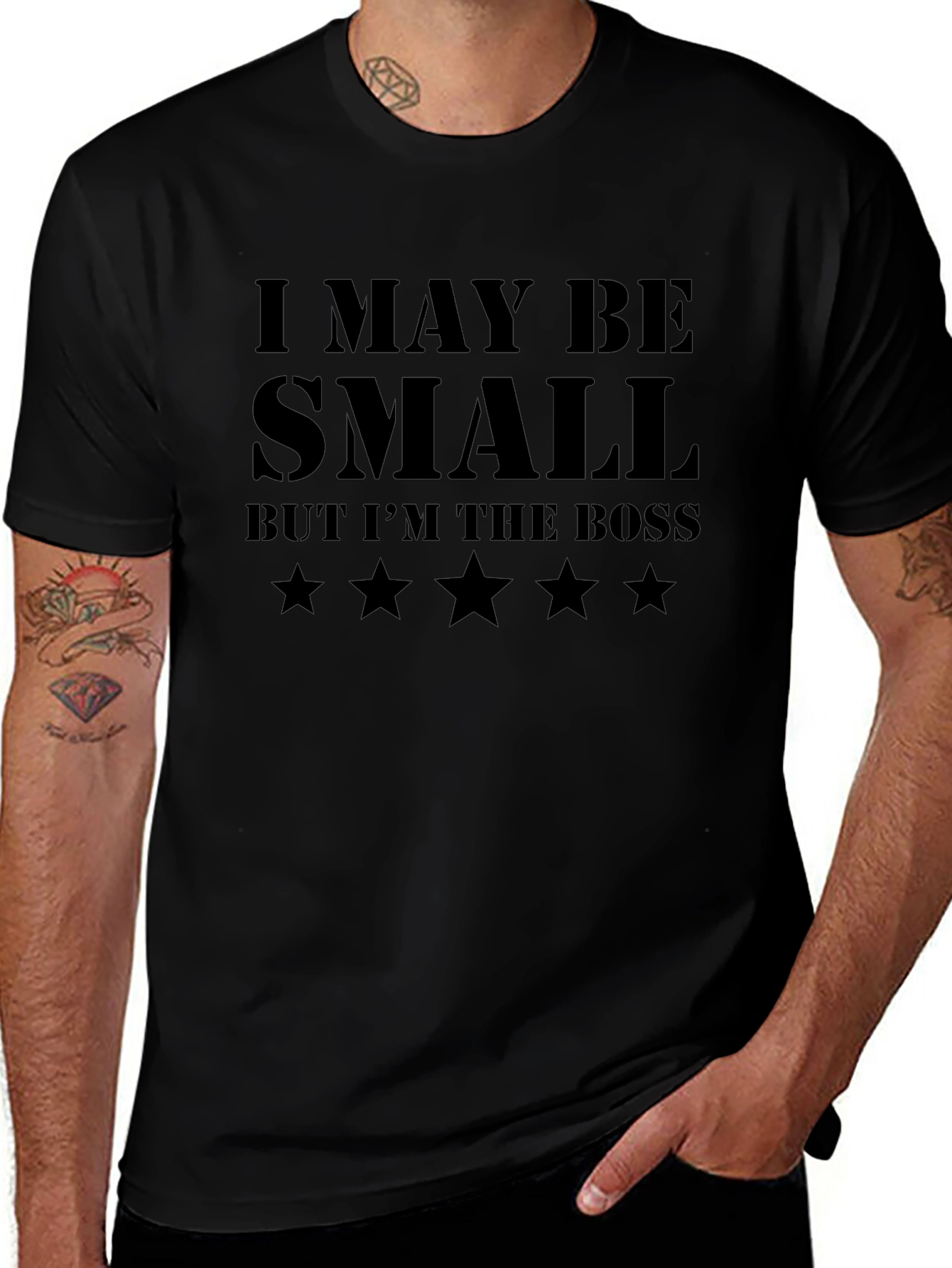 Funny I May Be Small Graphic Novelty T-Shirt