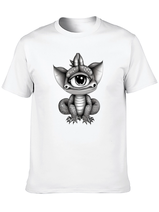 One-Eyed Dragon Graphic T-Shirt - Unique Creature Tee