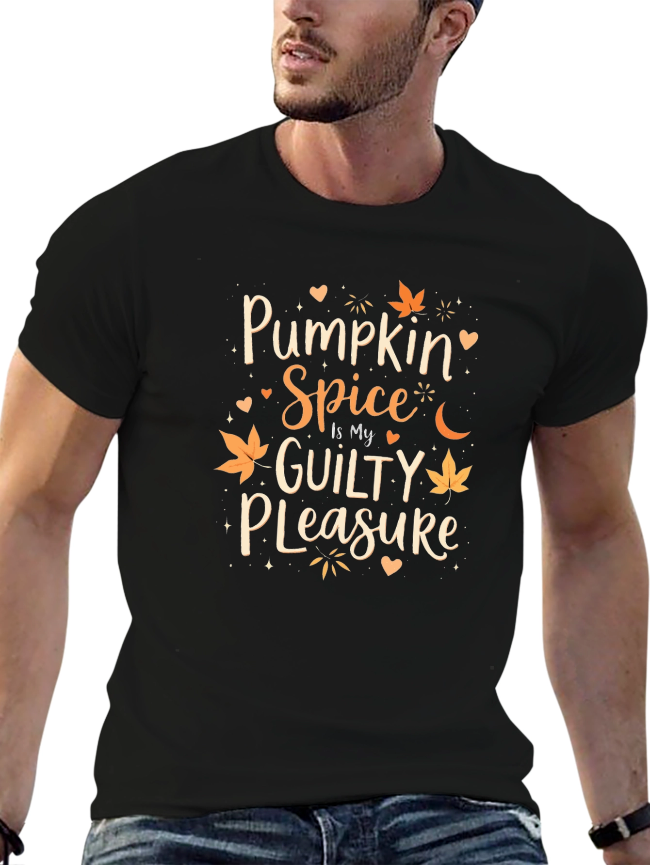 Pumpkin Spice is My Guilty Pleasure Black T-Shirt