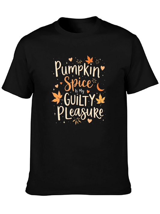Pumpkin Spice is My Guilty Pleasure Black T-Shirt