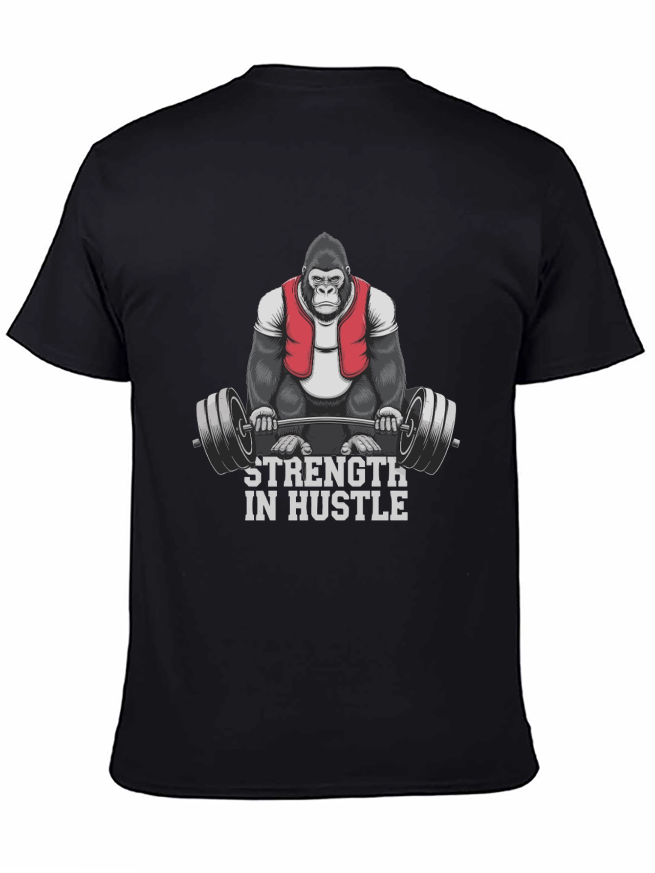 Strength in Hustle Gorilla Gym T-Shirt