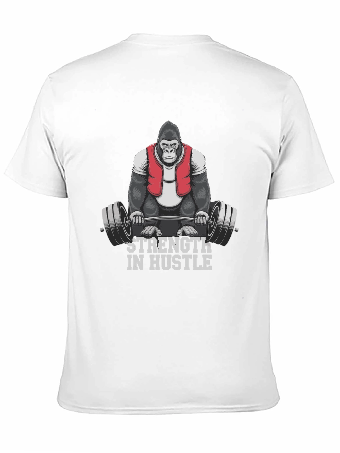 Strength in Hustle Gorilla Gym T-Shirt