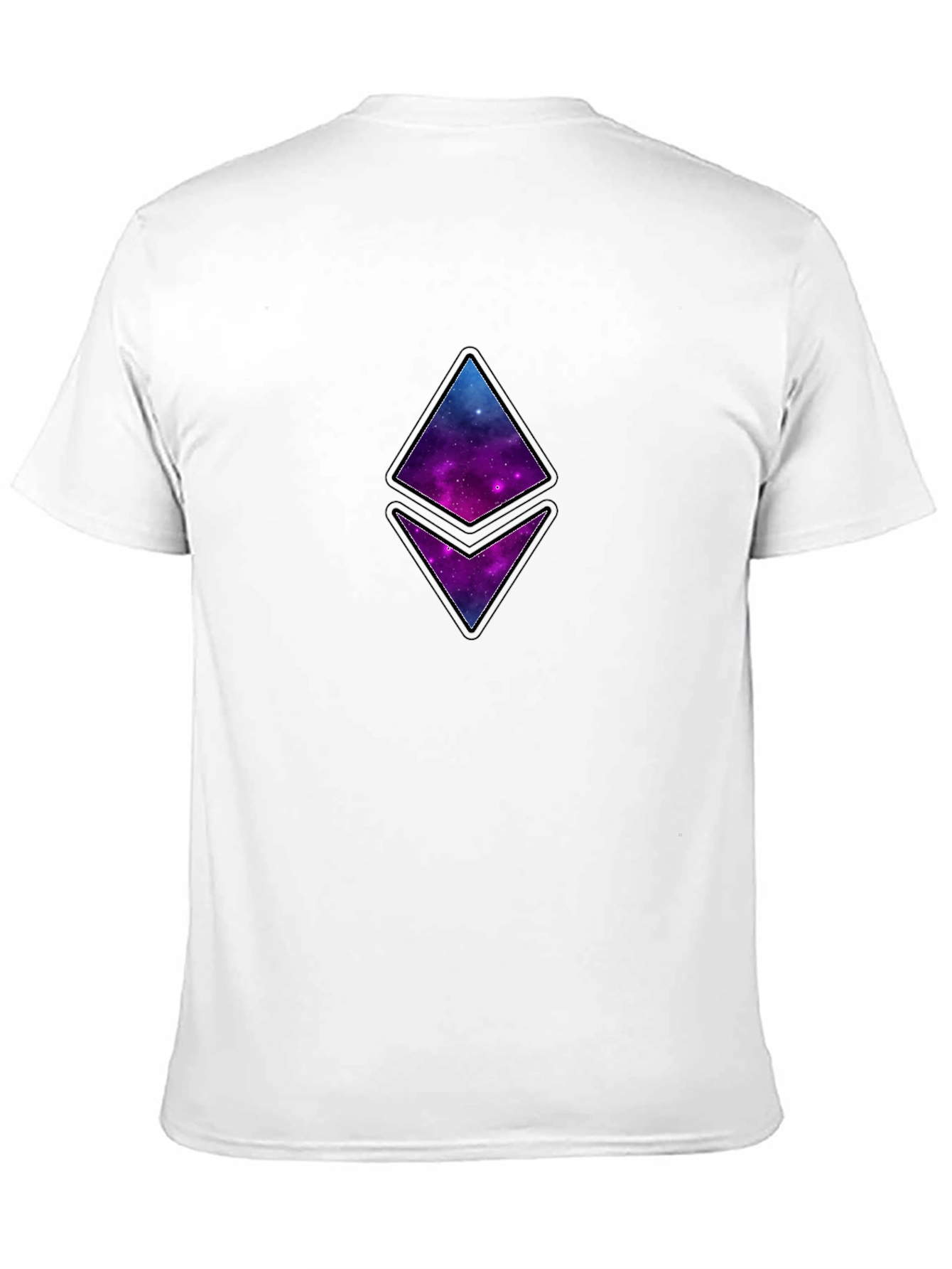 Galaxy Ethereum Logo Black T-Shirt