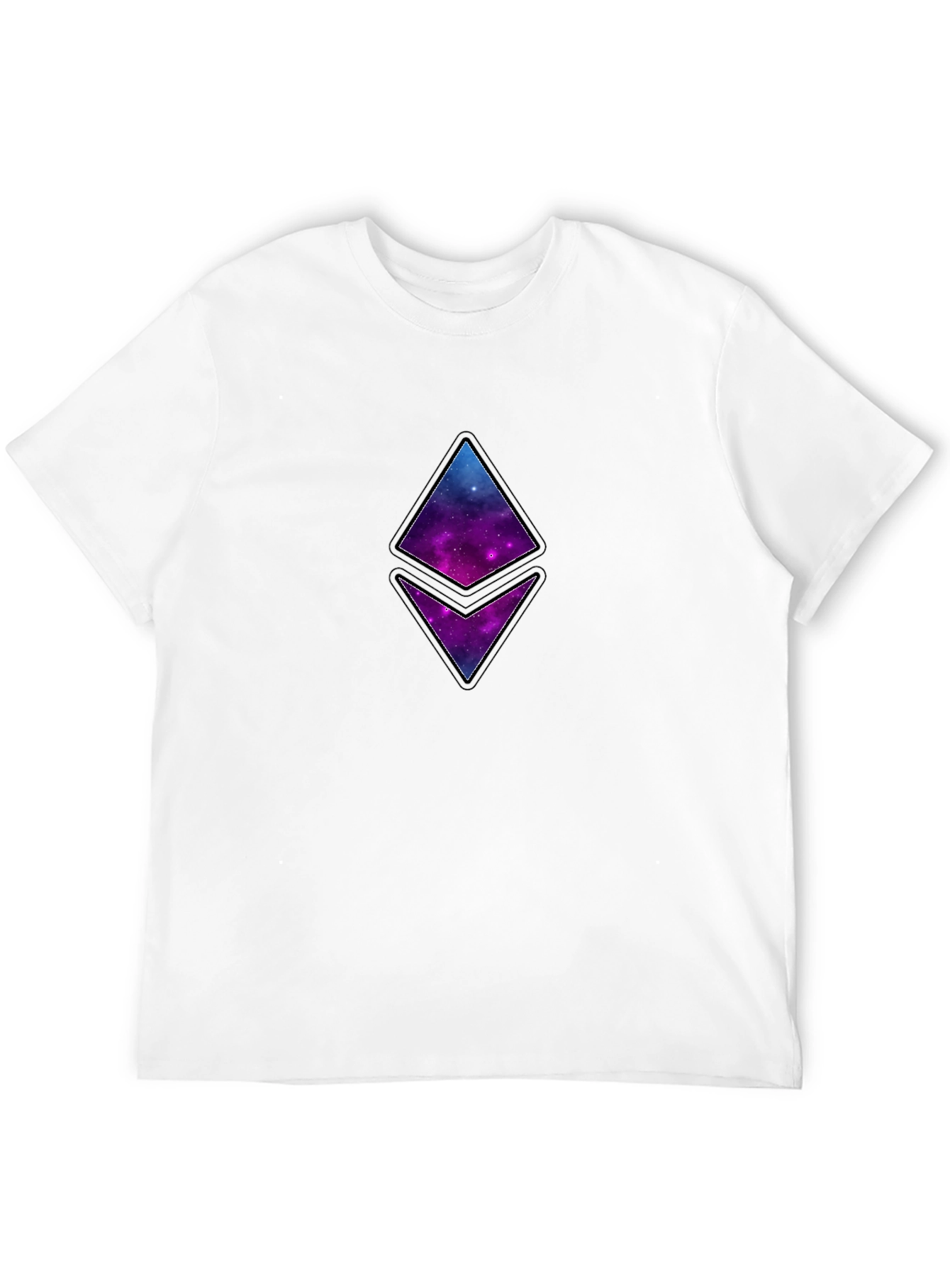 Galaxy Ethereum Logo Black T-Shirt