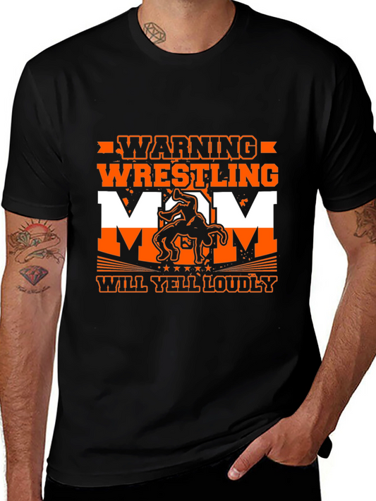 Warning Wrestling Mom T-Shirt