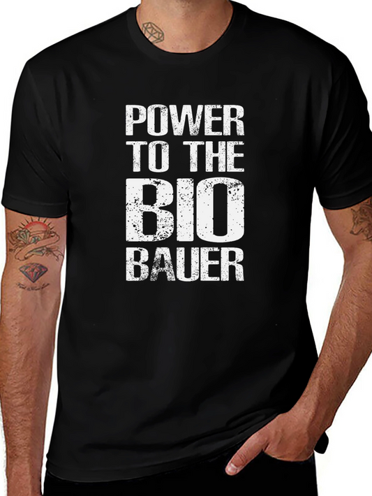 Power to the Bio Bauer Black T-Shirt