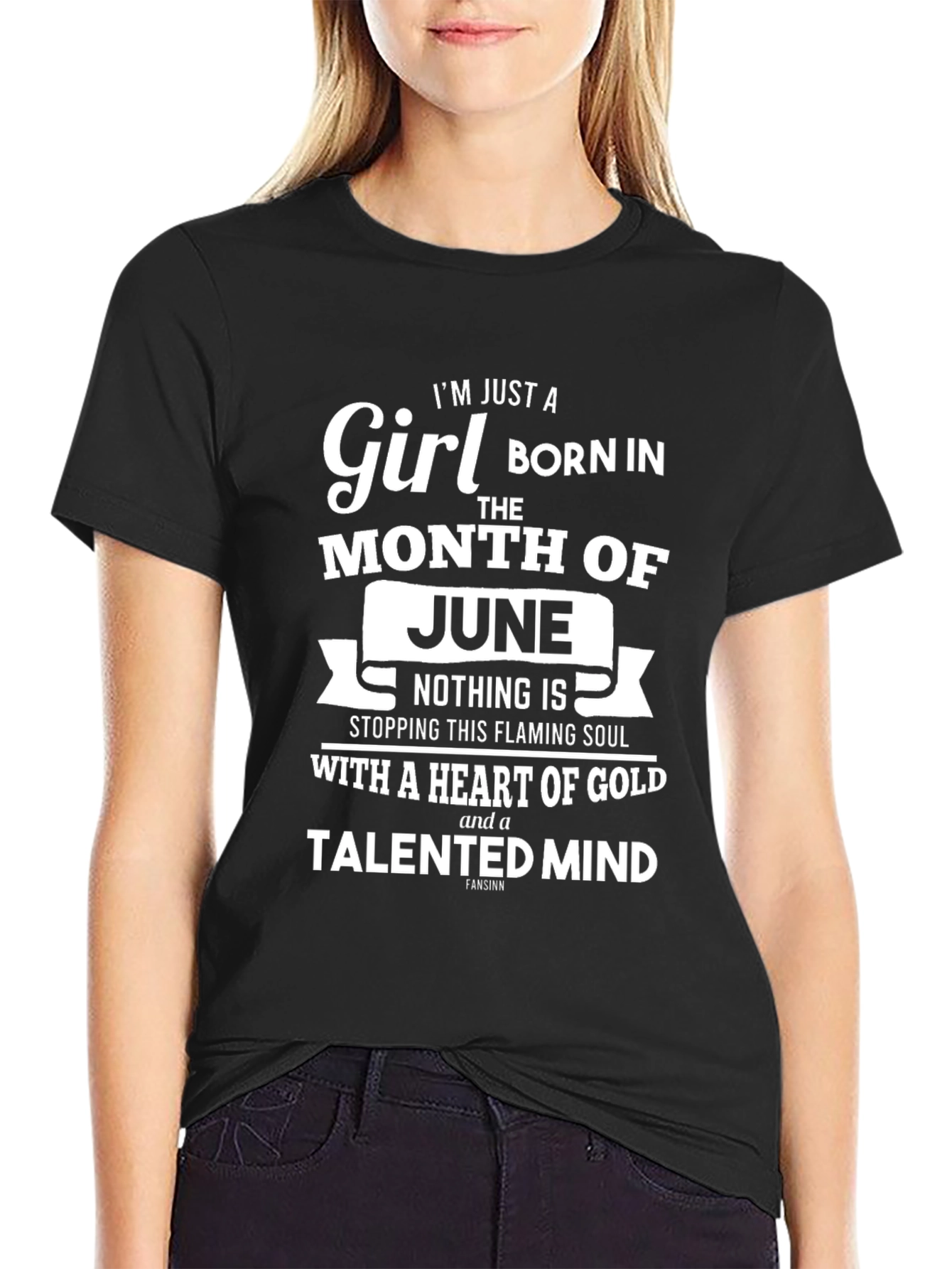June Birthday Girl Graphic T-Shirt - Heart of Gold