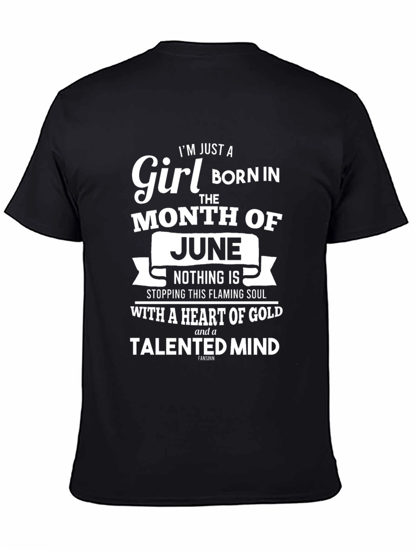 June Birthday Girl Graphic T-Shirt - Heart of Gold