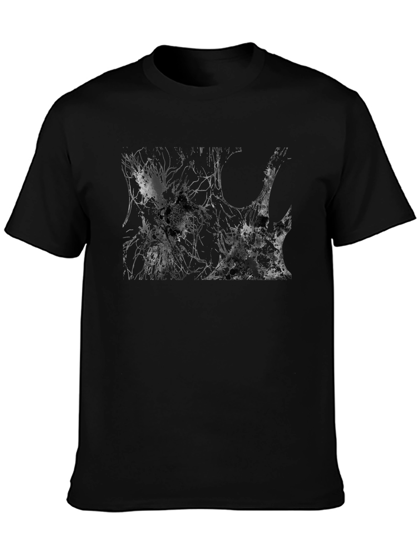 Abstract Art Black T-Shirt - Unique Graphic Tee