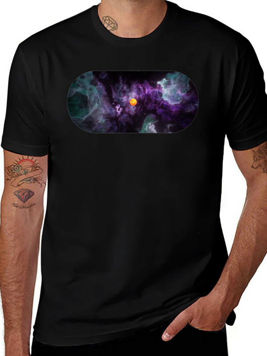 Nebula Print Black T-Shirt