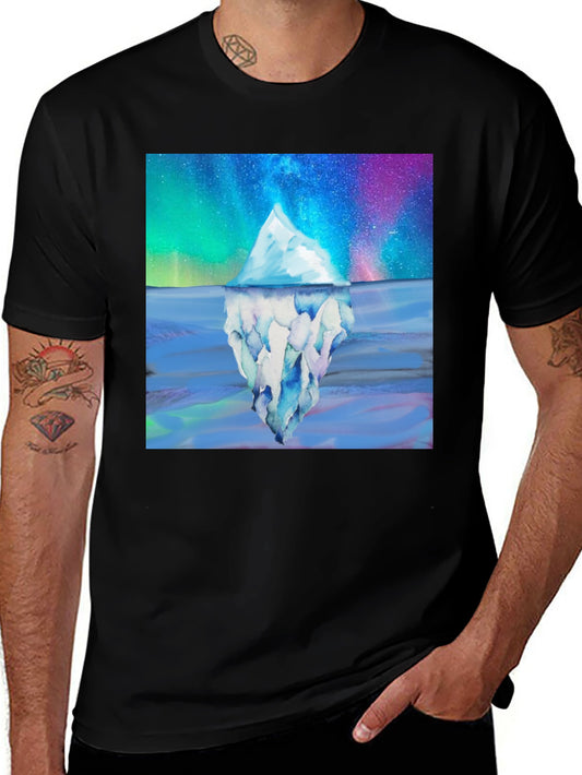 Iceberg Galaxy T-Shirt - Black Cotton Blend