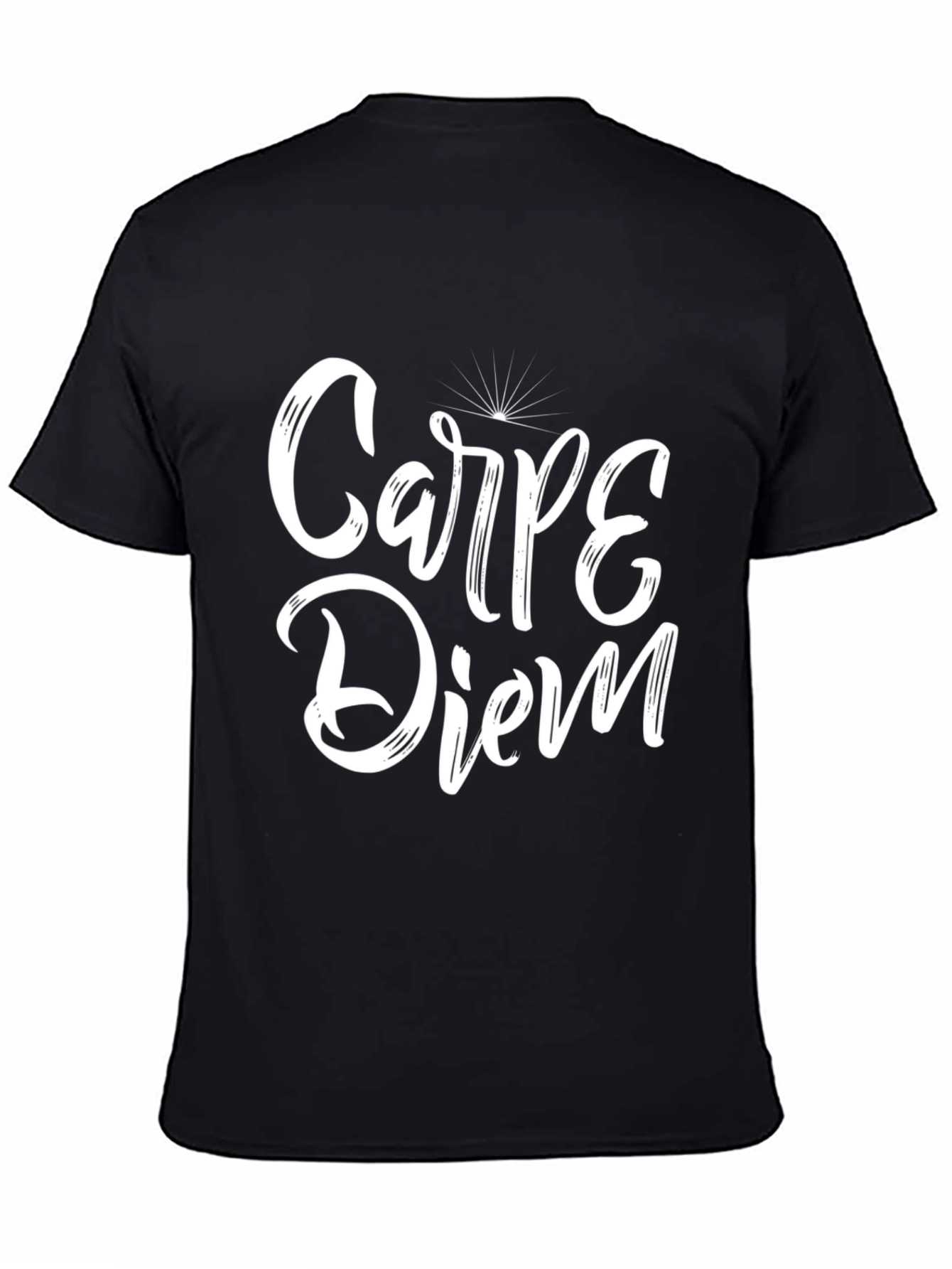 Carpe Diem Black T-Shirt - Seize The Day!
