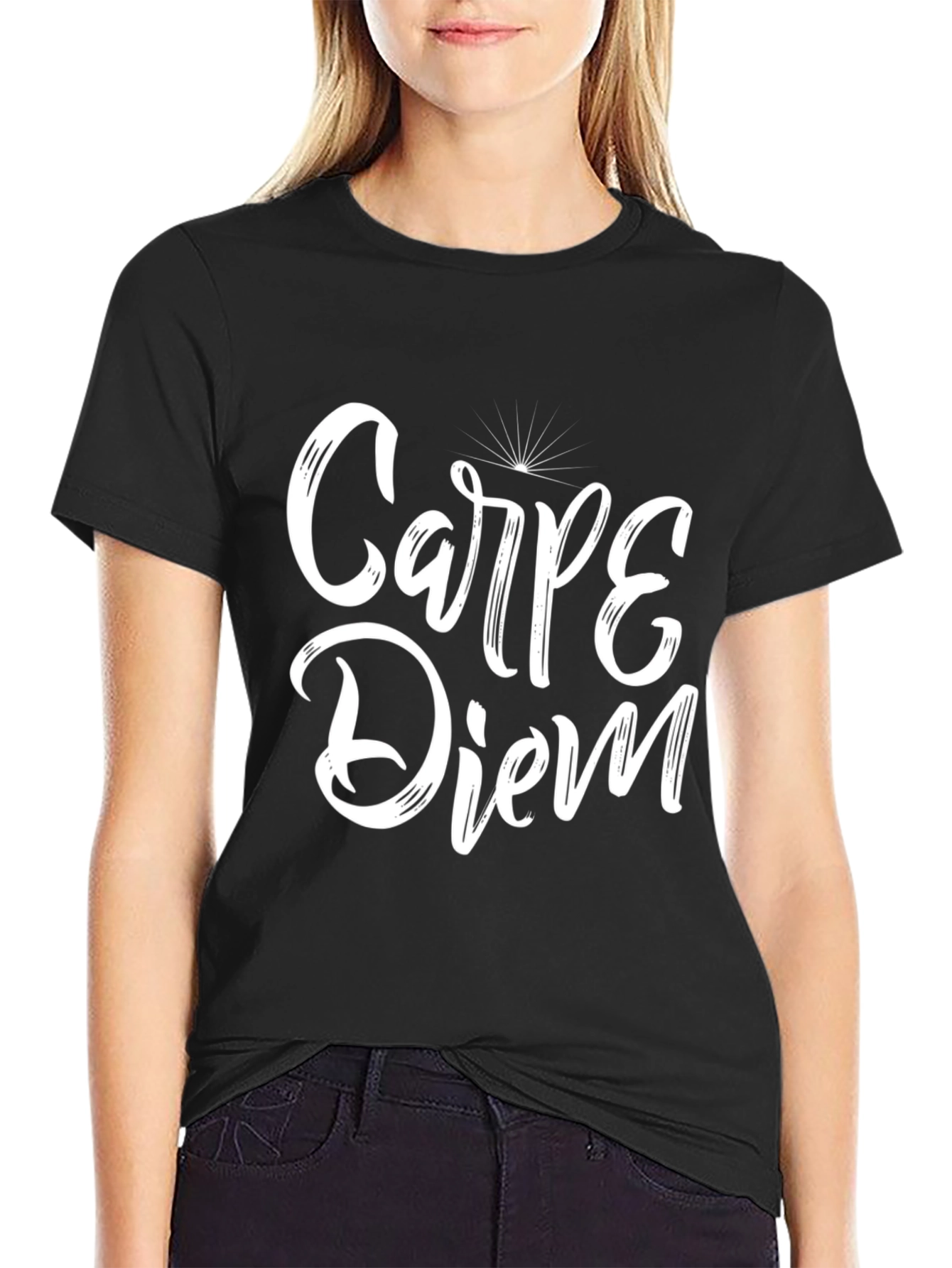 Carpe Diem Black T-Shirt - Seize The Day!
