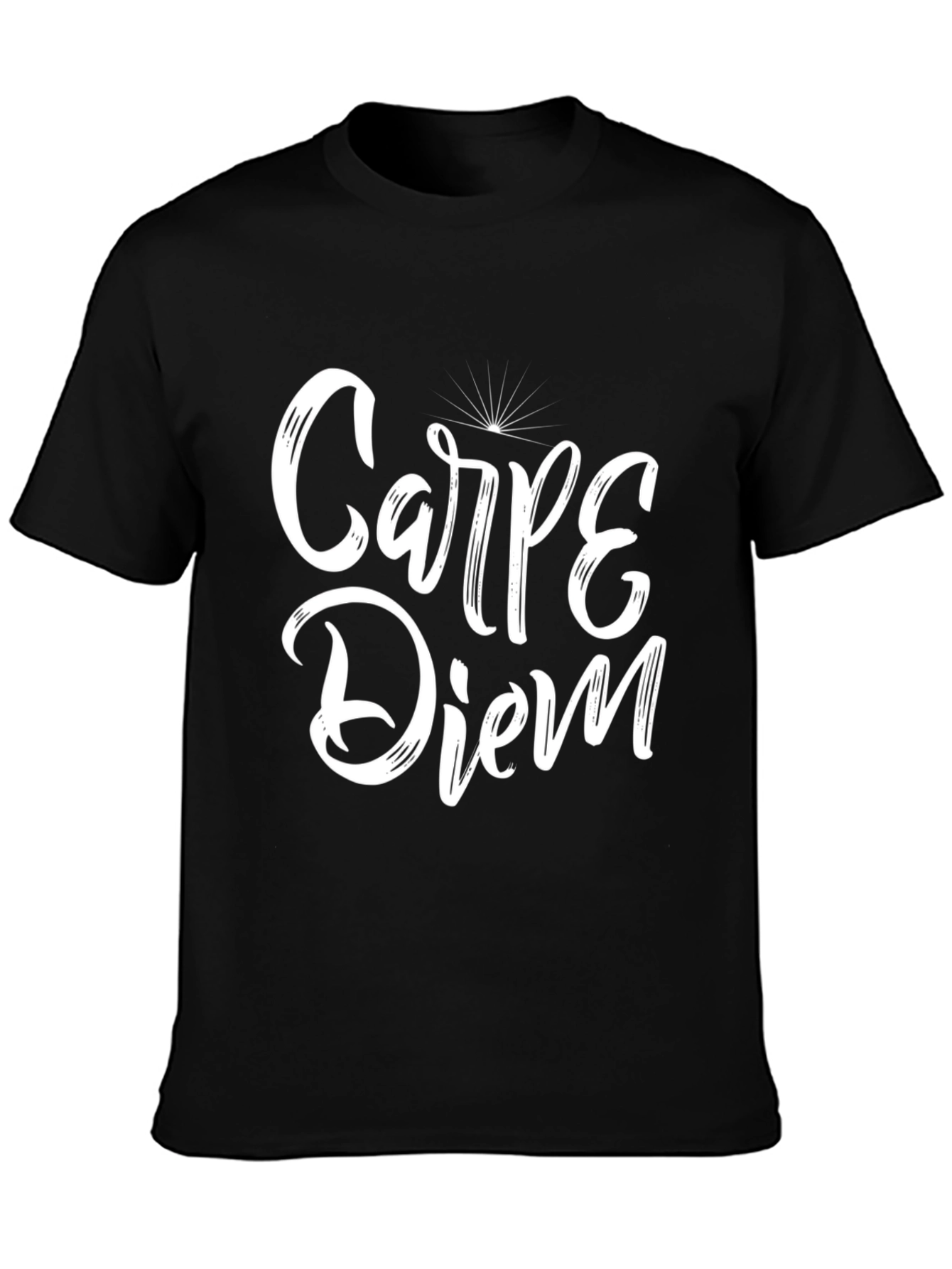 Carpe Diem Black T-Shirt - Seize The Day!
