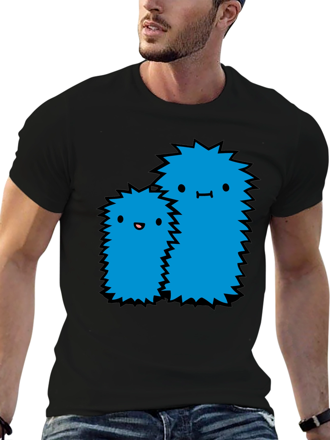 Monster Graphic Black T-Shirt