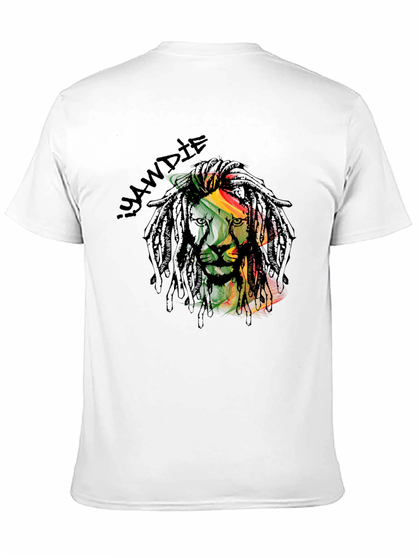 Rasta Lion Dreadlocks T-Shirt - Reggae Inspired Design