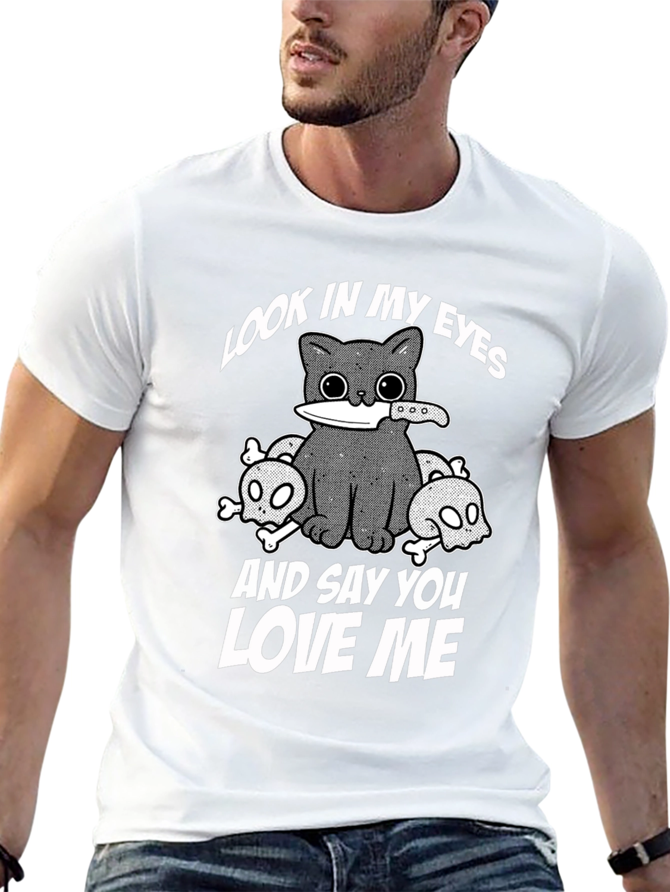 Look in My Eyes Cat T-Shirt