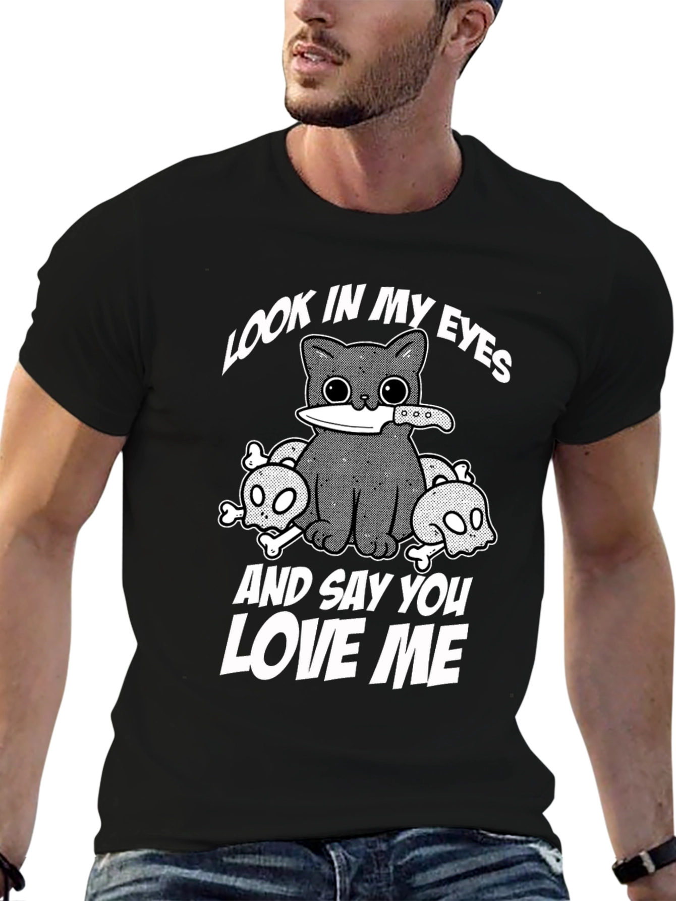 Look in My Eyes Cat T-Shirt
